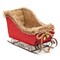 Red Santa Sleigh Christmas Decor for Table Top Holiday Home Decorations (12.2 x 8.5 x 6.4 Inches)